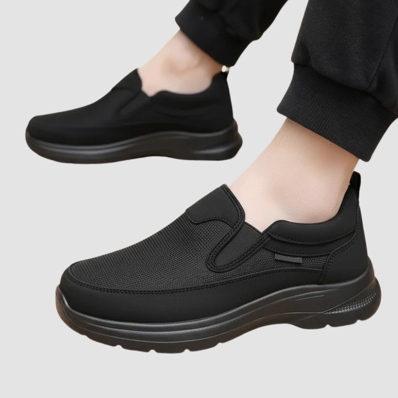 Buty Wsuwane Męskie na Grubej Podeszwie