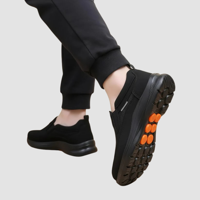 Buty Wsuwane Męskie na Grubej Podeszwie