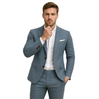 Garnitur Męski Slim Fit z Klapami
