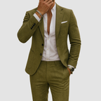 Garnitur Męski Slim Fit z Klapami