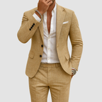 Garnitur Męski Slim Fit z Klapami