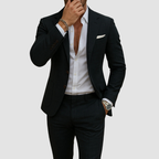 Garnitur Męski Slim Fit z Klapami