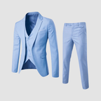 Garnitur Męski Trzyczęściowy Slim Fit z Kamizelką