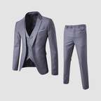 Garnitur Męski Trzyczęściowy Slim Fit z Kamizelką