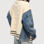 Kardigan Damski Oversize Patchwork