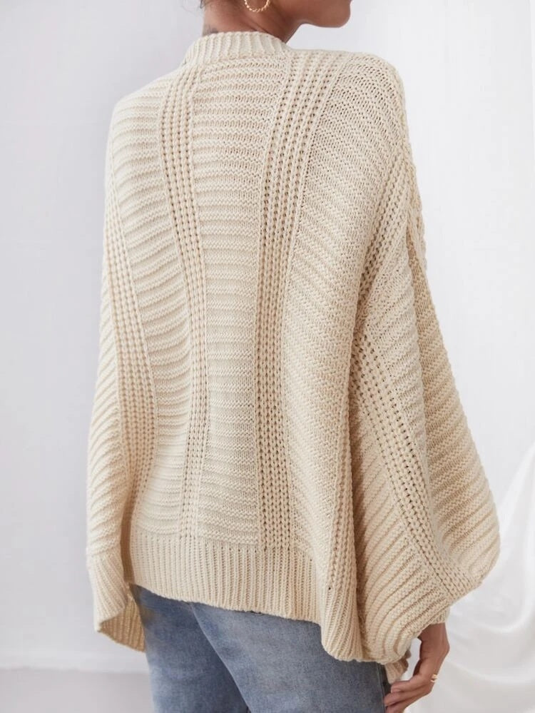 Kardigan Damski z Czterema Guzikami i Bufiastymi Rękawami