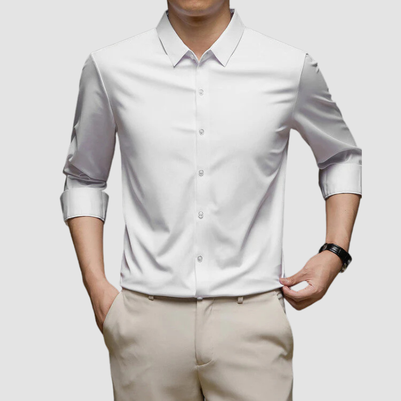 Koszula Męska Slim Fit z Długim Rękawem