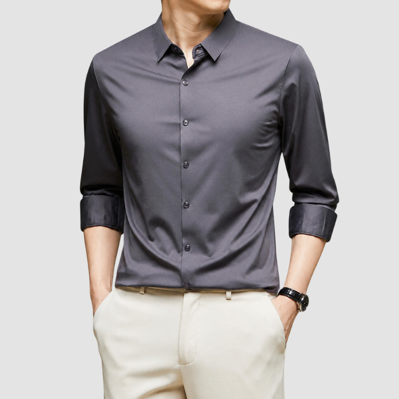 Koszula Męska Slim Fit z Długim Rękawem