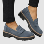 Loafersy Damskie na Grubej Podeszwie