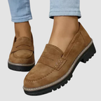 Loafersy Damskie na Grubej Podeszwie