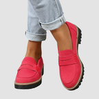 Loafersy Damskie na Grubej Podeszwie