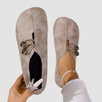 Loafersy Damskie Wsuwane z Ozdobnymi Guzikami