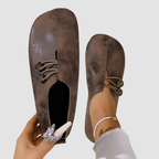 Loafersy Damskie Wsuwane z Ozdobnymi Guzikami