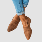 Loafersy Damskie Wsuwane ze Szpiczastym Noskiem