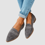 Loafersy Damskie Wsuwane ze Szpiczastym Noskiem