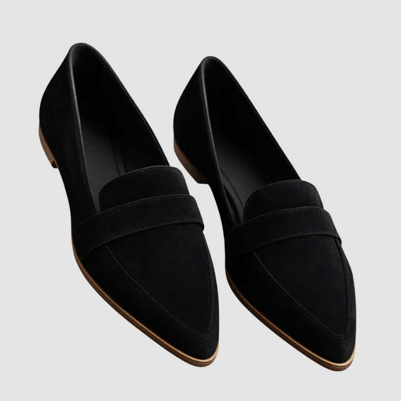 Loafersy Damskie Wsuwane ze Szpiczastym Noskiem