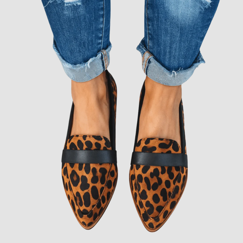 Loafersy Damskie Wsuwane ze Szpiczastym Noskiem