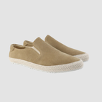 Loafersy Męskie Zamszowe z Plecioną Podeszwą