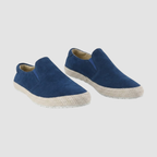 Loafersy Męskie Zamszowe z Plecioną Podeszwą