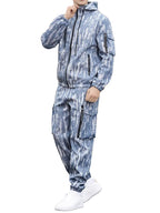 Męski Zestaw z Kurtką z Kapturem i Spodniami