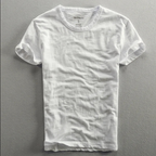 Męski T-shirt z Krótkim Rękawem i Okrągłym Dekoltem