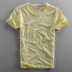 Męski T-shirt z Krótkim Rękawem i Okrągłym Dekoltem
