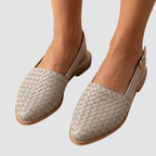 Slingbacki Damskie z Plecioną Strukturą
