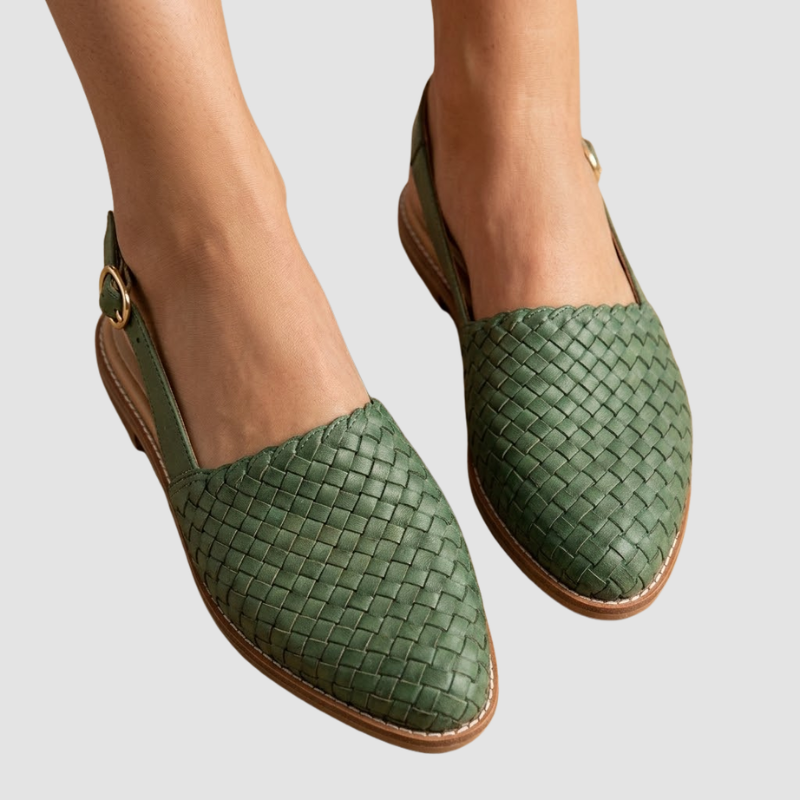 Slingbacki Damskie z Plecioną Strukturą