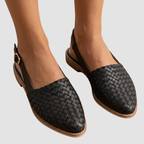 Slingbacki Damskie z Plecioną Strukturą