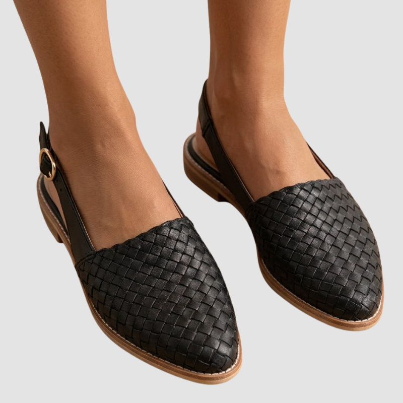 Slingbacki Damskie z Plecioną Strukturą