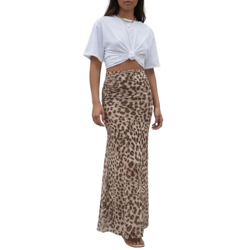 Spódnica Damska Maxi w Cętki