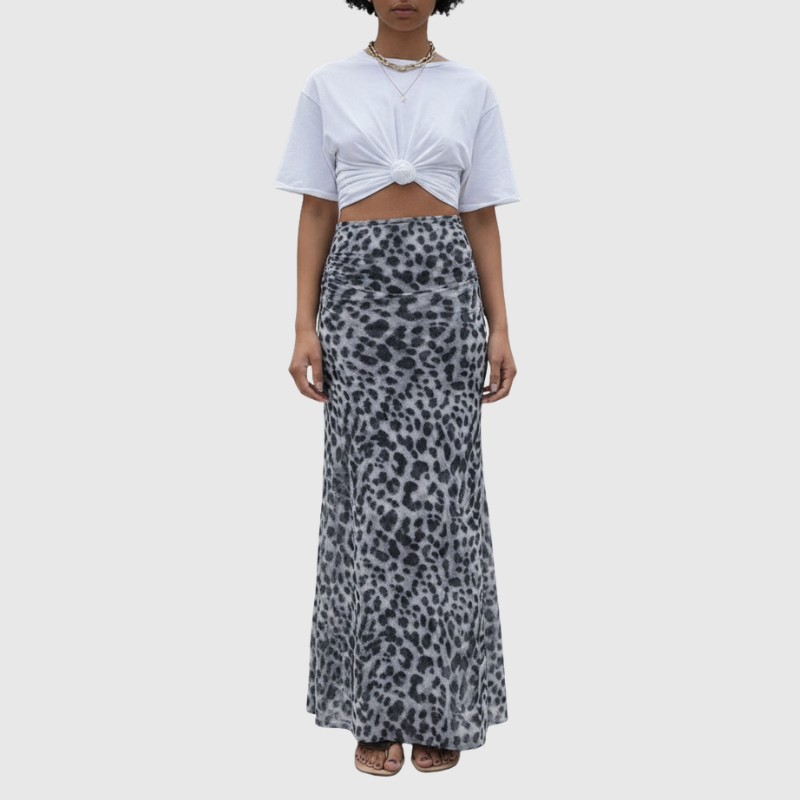 Spódnica Damska Maxi w Cętki