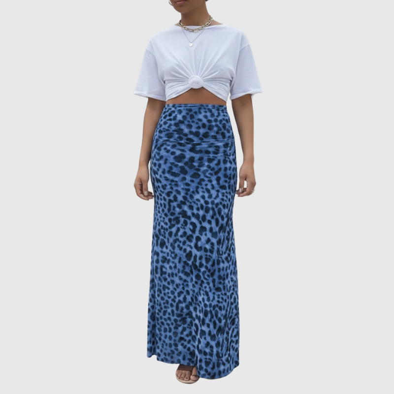 Spódnica Damska Maxi w Cętki