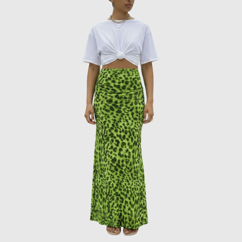 Spódnica Damska Maxi w Cętki